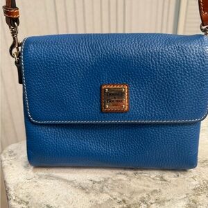 Dooney & Bourke Royal Blue Leather Crossbody Bag